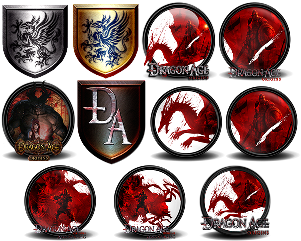 Dragon Age Origins Front - Dragon Age Origin Icon (610x490), Png Download