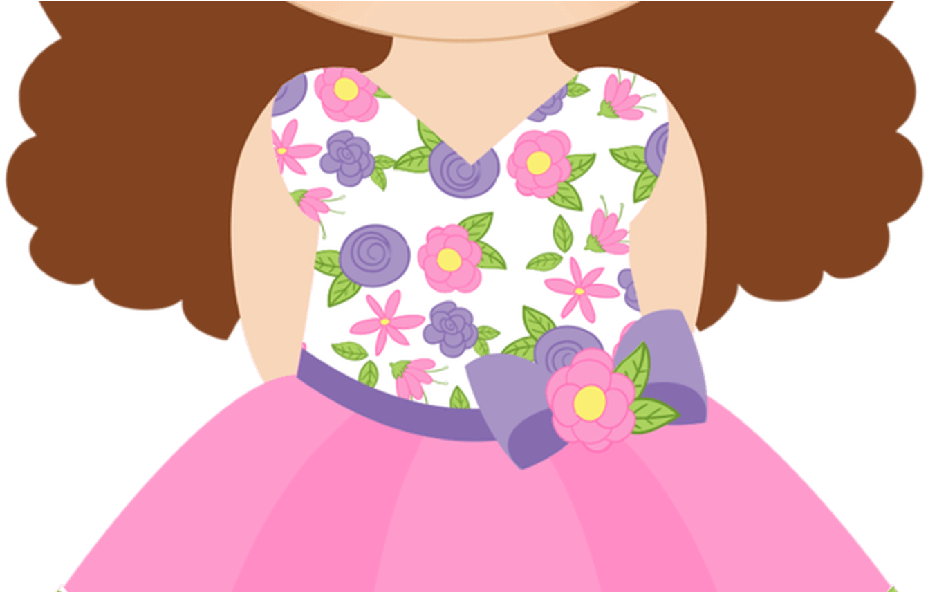 Spring Shabby Chic 4png Clip Art, Dolls And Template - Cute Kids Clipart (1368x855), Png Download