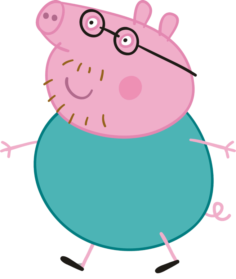 Free Download Daddy Pig Clipart Daddy Pig Granny Pig - Daddy Pig Tablet - Ipad 2nd, 3rd, 4th Gen (vertical) (761x900), Png Download