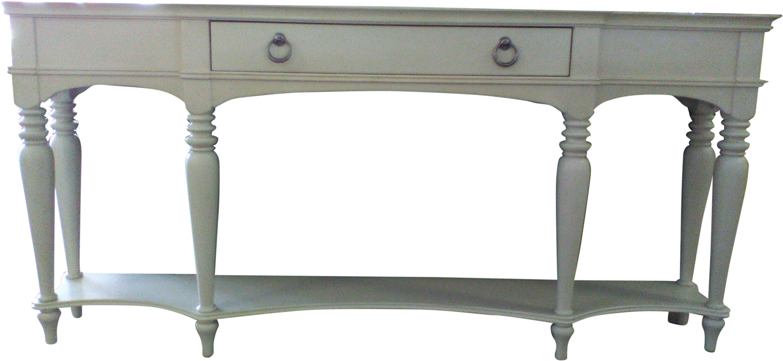 Shabby Chic Console Table Chairish - Chairish (2762x1274), Png Download