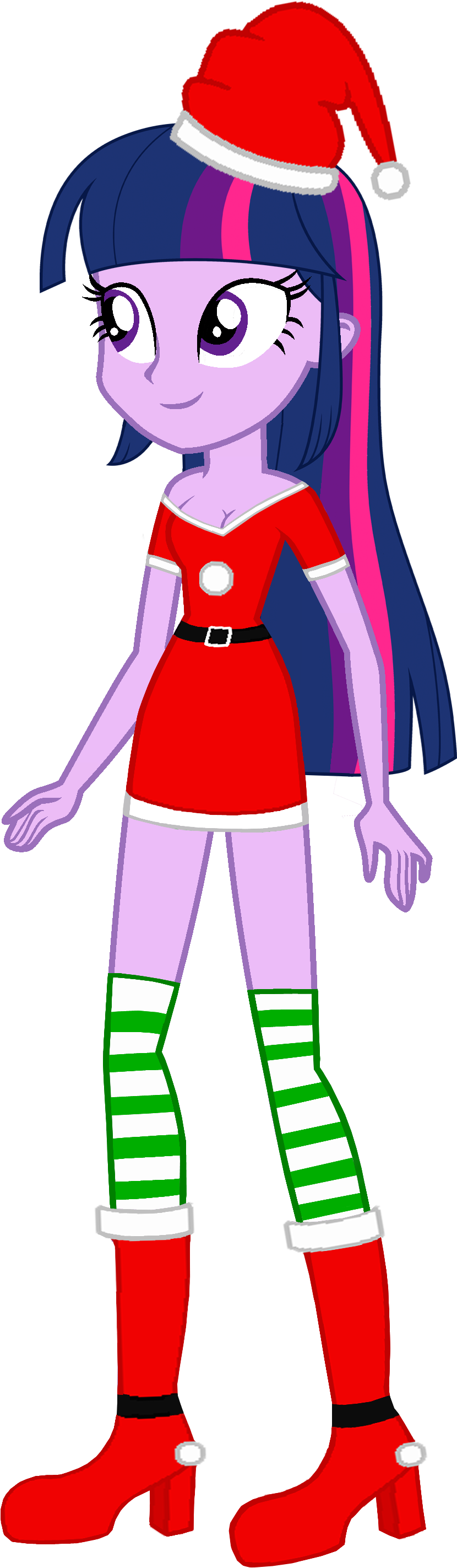 Santa Beard Clipart No Background Source - Twilight Sparkle Christmas (829x2877), Png Download