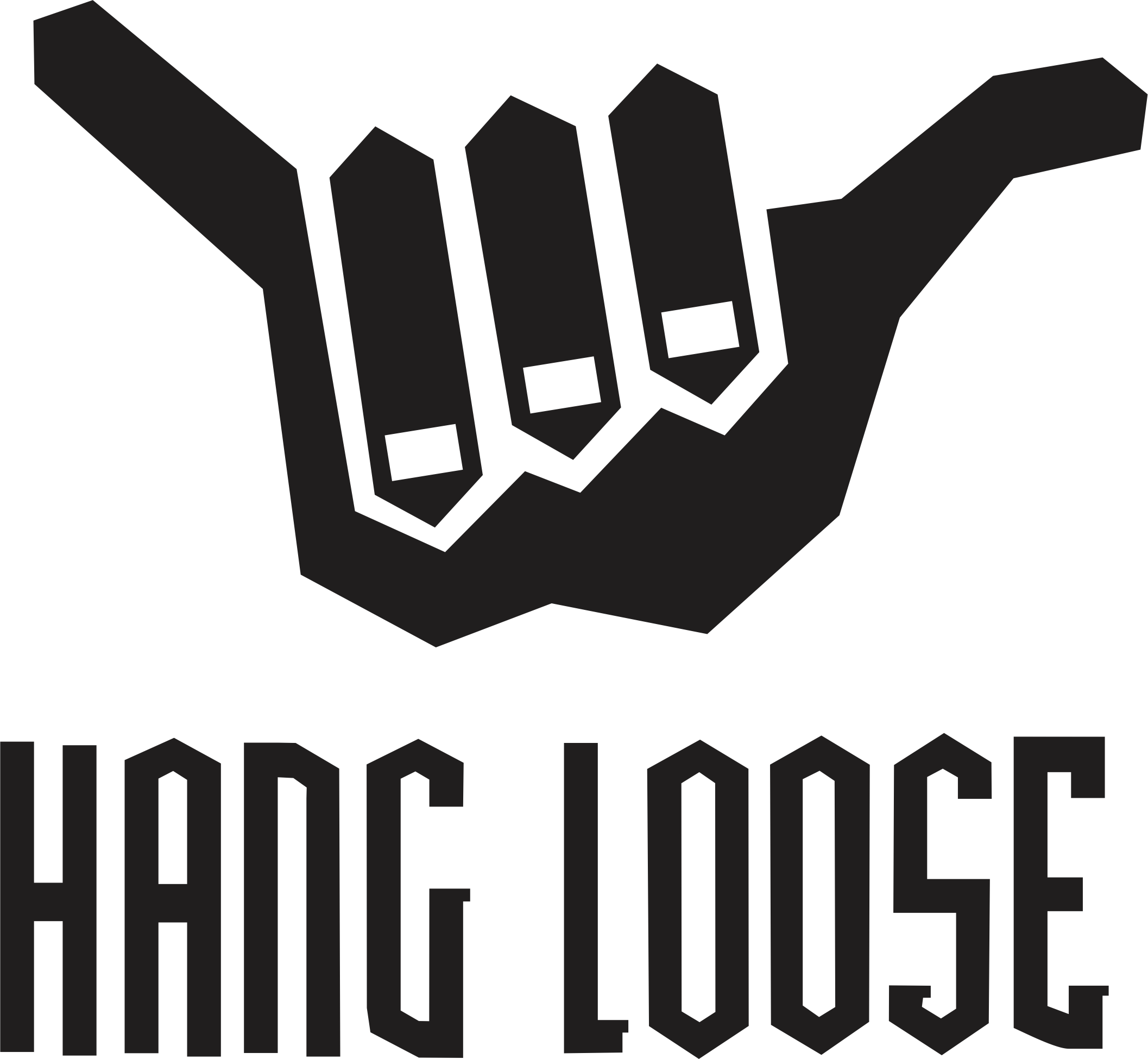 Hang Loose Logo Png - Hang Loose Logo Surf (2114x1950), Png Download