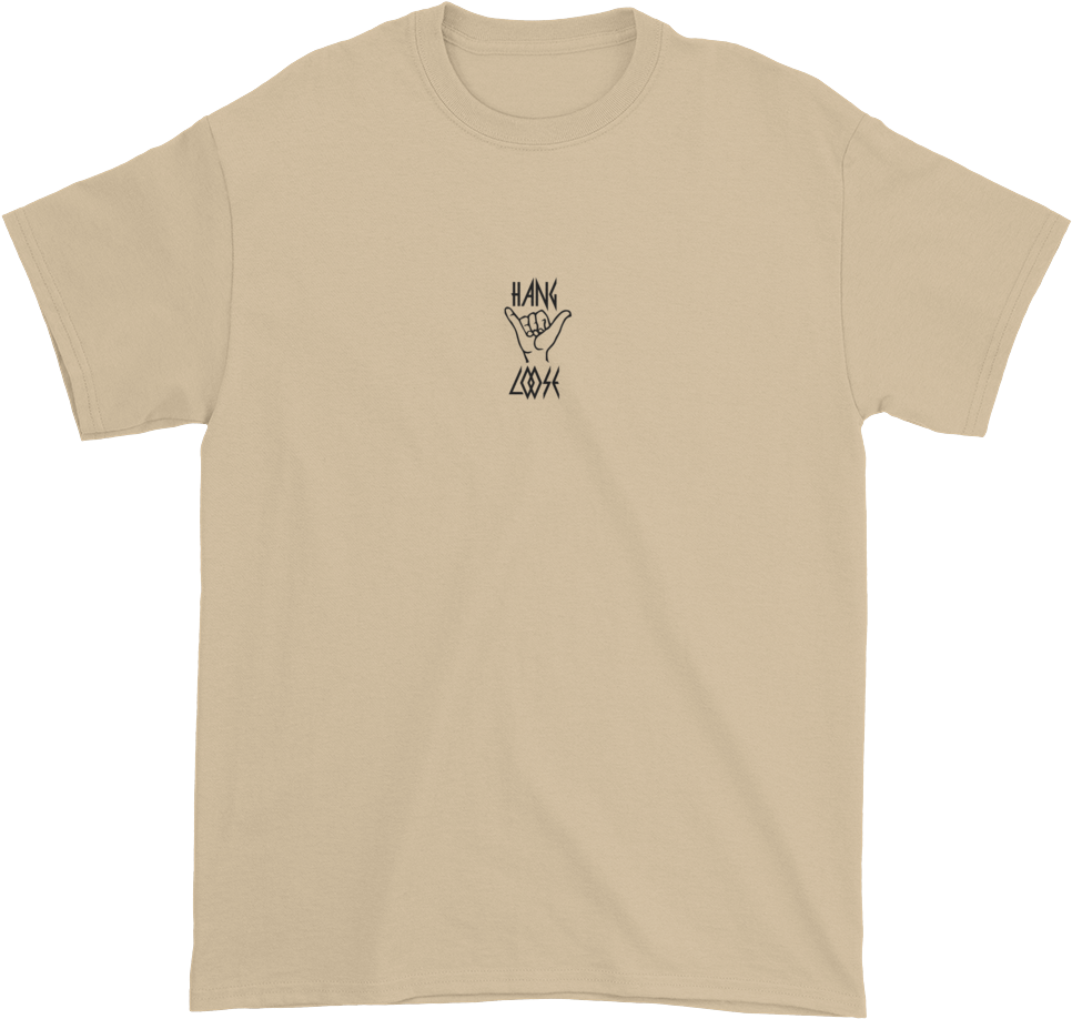 Hang Loose Short Sleeve T-shirt - T-shirt (1000x1000), Png Download