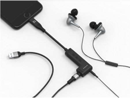 Ilinio A35l Lightning / Aux Adapter - Adam Elements Ilinio A35l Lightning/aux Adapter - Wht (450x450), Png Download