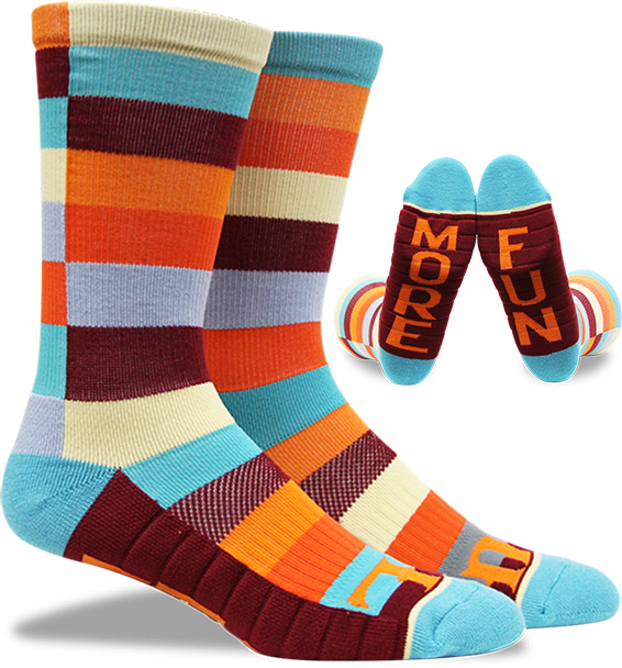 Hang Loose Tech Crew - Sock (566x608), Png Download