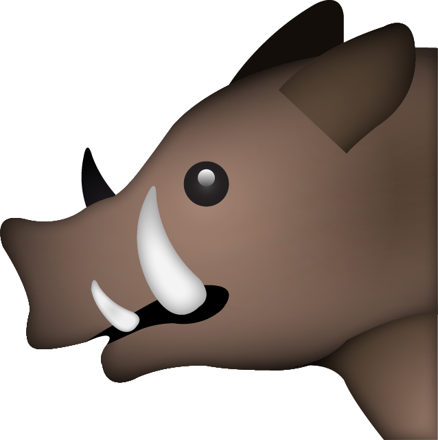 Download Boar Emoji Png - Boar Emoji (638x640), Png Download