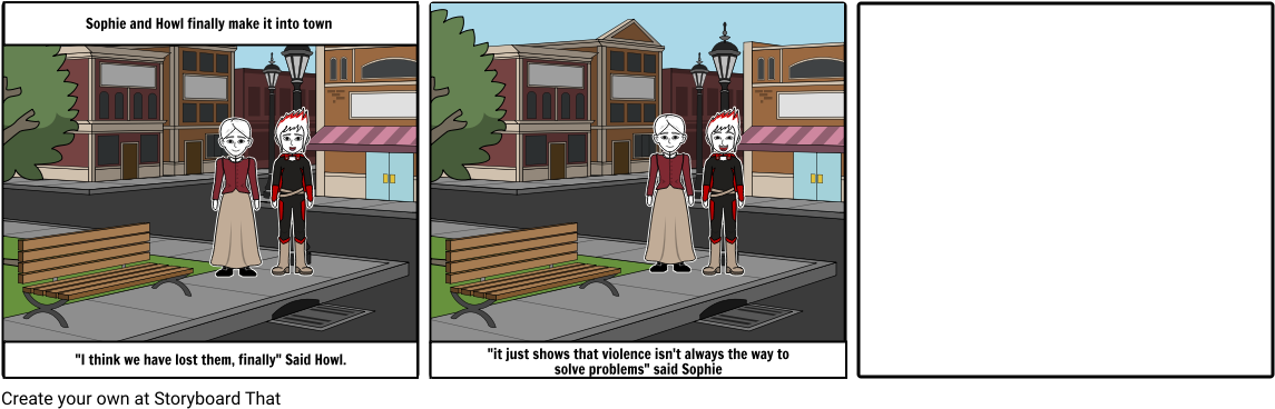 Howls Moving Castle Part - Storyboard (1164x385), Png Download