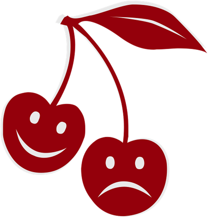 Brown Cupcake Cherry Clipart Png - Sad But Happy Hd (687x720), Png Download