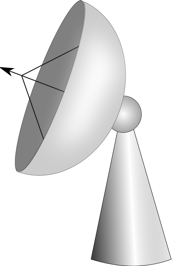 Earth Globe Clipart, Vector Clip Art Online, Royalty - Satellite Earth Station (584x900), Png Download