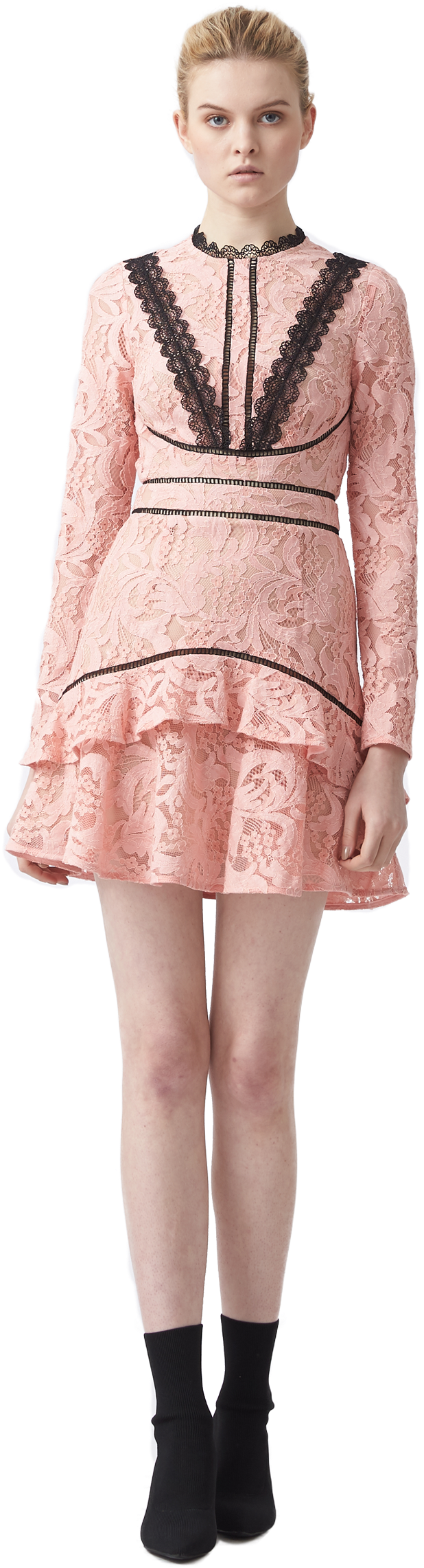 My Darling Lace Trim - Cocktail Dress (1080x2500), Png Download