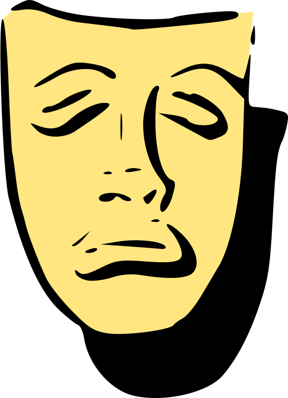 Computer Icons Tragedy Comedy Smiley Mask (544x750), Png Download