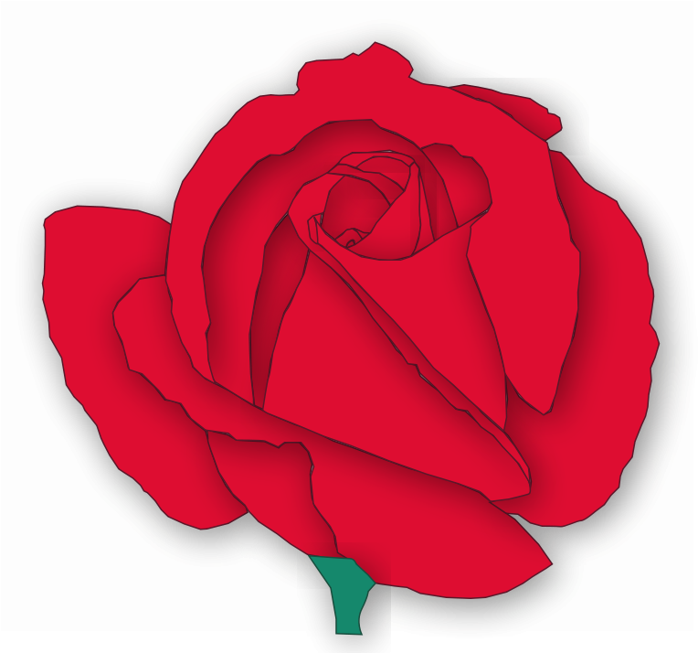 Single Red Rose Clip Art This Large Red Rose Clip Art - Clip Art (800x800), Png Download