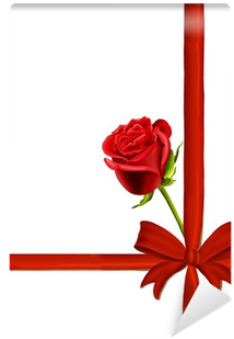 Birthday Or Valentine's Card With A Single Red Rose - Birthday (400x400), Png Download