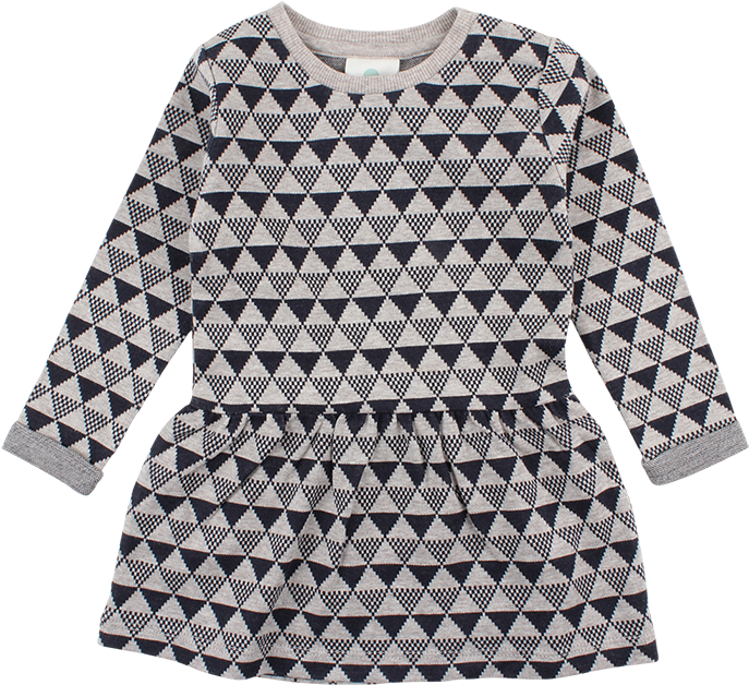 Enfant 2pc L/s Triangle Print Dress W/ Printed Leggings - Beija Flor Nordic (140 X 200 Cm) (700x700), Png Download