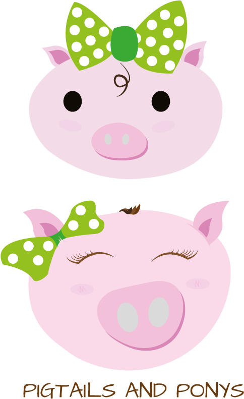 Pig - - Cartoon (595x842), Png Download