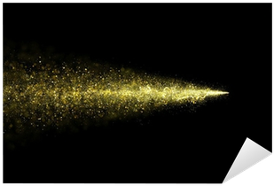 Abstract Gold Glittering Star Dust Trail Of Particles - Gold (400x400), Png Download