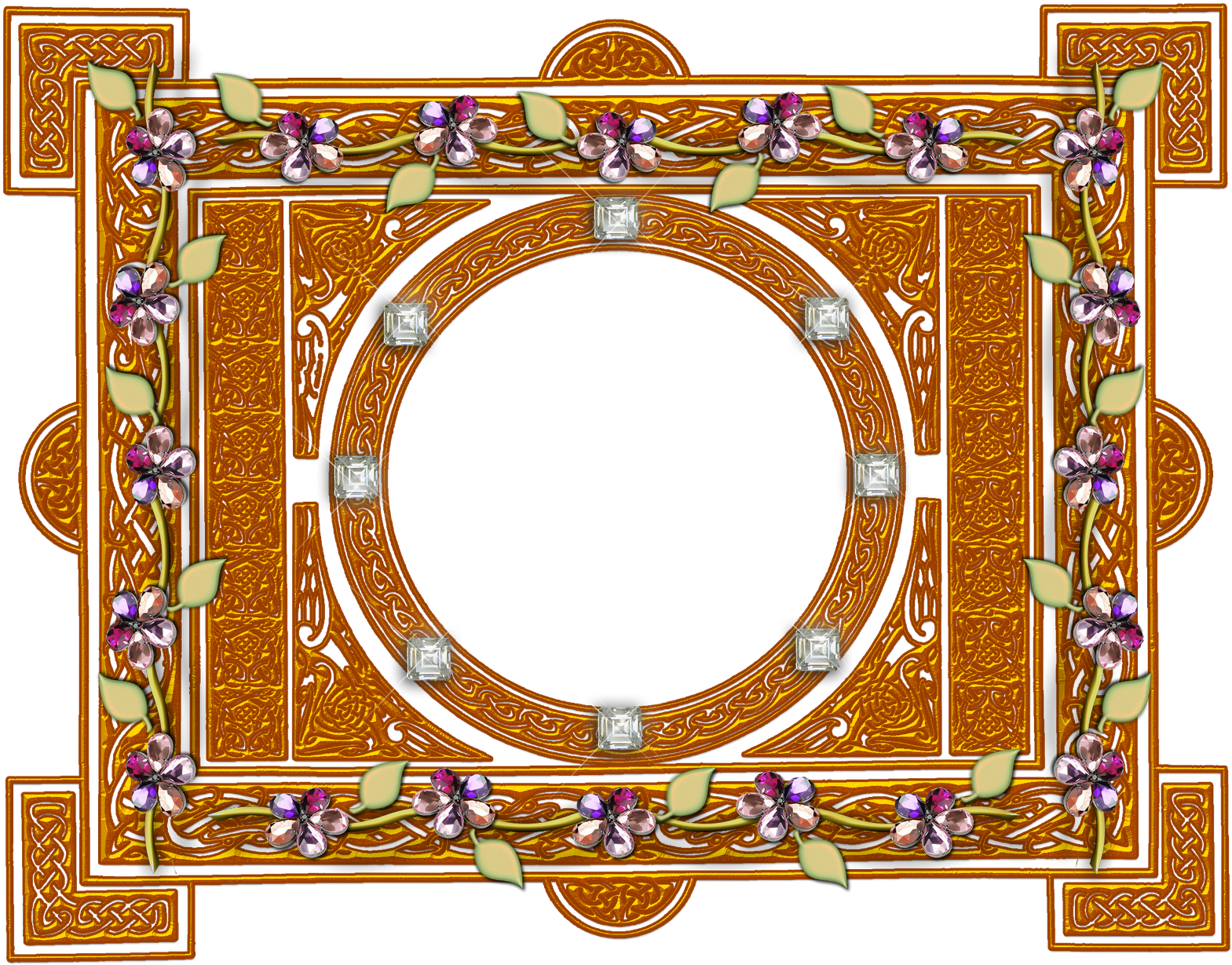 Um Conjunto De E Bordas Para Enfeite De Fotosbordas - Circle (1600x1600), Png Download