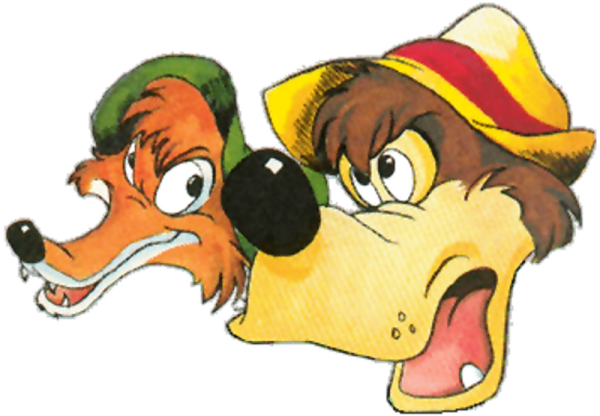 Face Image Of Br'er Bear And Br'er Fox-er413 - Br Er Fox And Br Er Bear (600x416), Png Download
