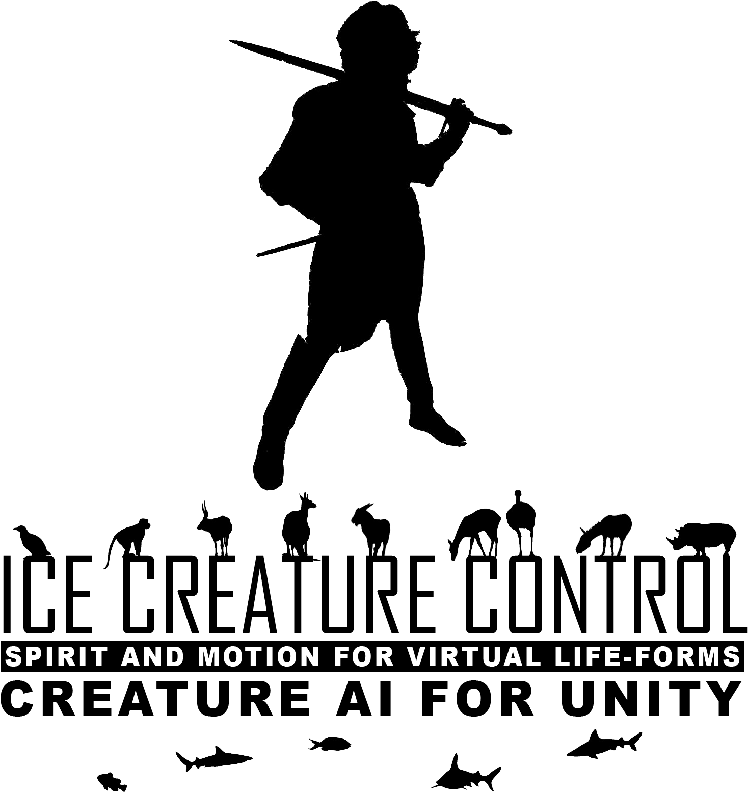 [updated] Icecreaturecontrol V1 - Silhouette (1860x1852), Png Download