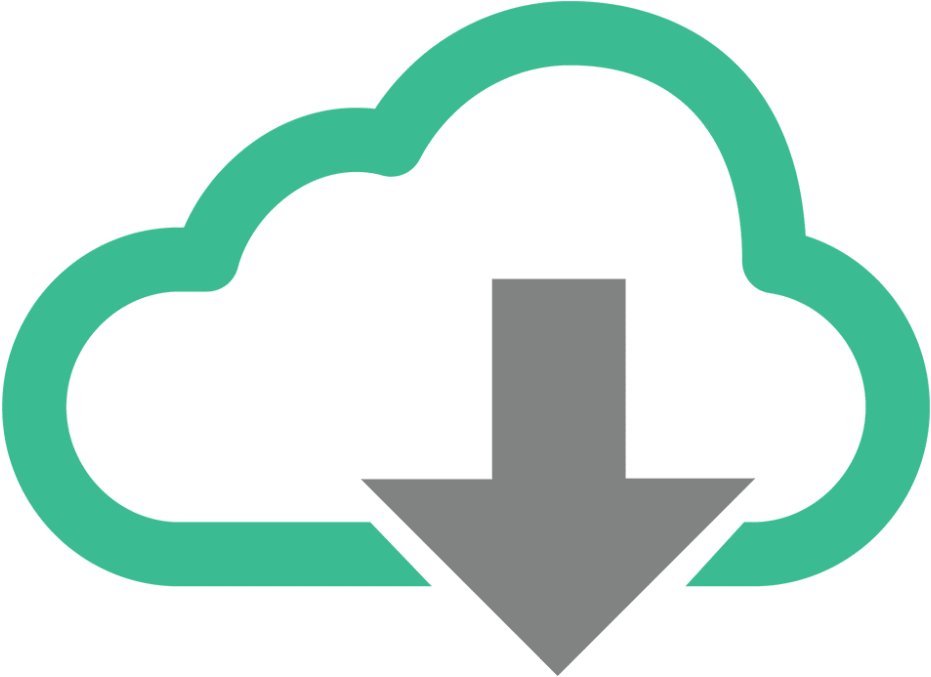 Cloud Download Vector Icon - Cloud Computing (1000x750), Png Download