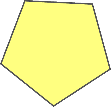 Golden Pentagons - Paper Product (386x373), Png Download