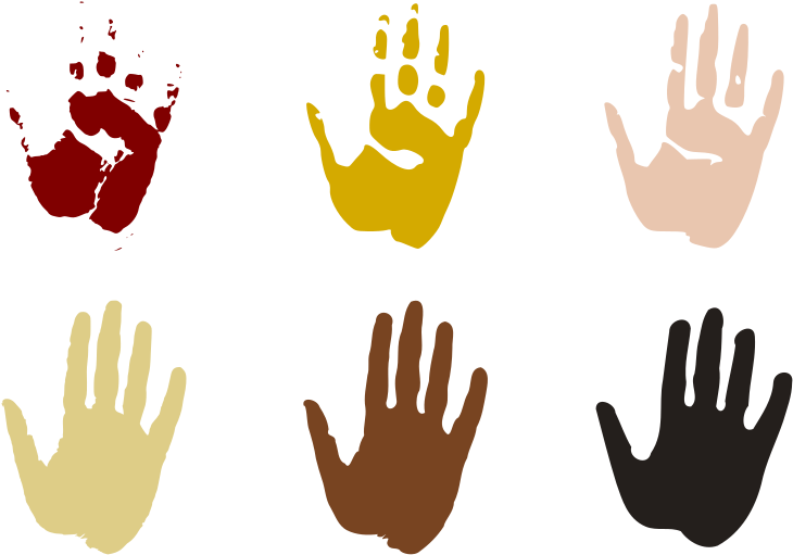 Colours Inspired From Cave Of Hands Rock Art In Australia - Hand Clip Art (800x566), Png Download