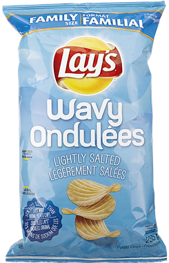 Image - Lay's Wavy Lightly Salted Potato Chips (380x380), Png Download