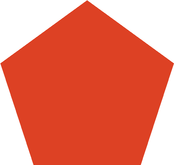 Orange Pentagon, Stefan Rüger, Multimedia Knowledge - Red Flag (640x640), Png Download