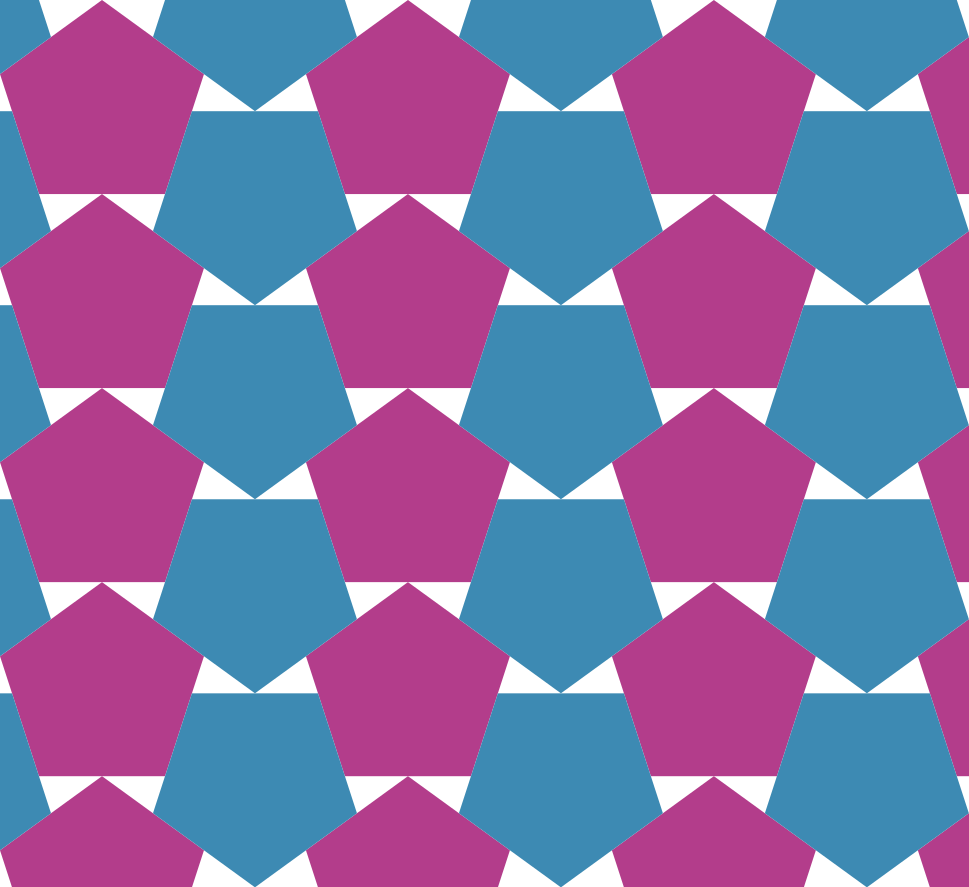 Pentagons In Tiling - Pavage Pentagone (969x887), Png Download