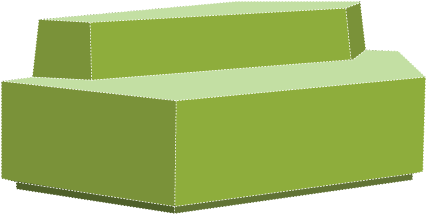Pentagon Sofa Large - Loveseat (567x567), Png Download
