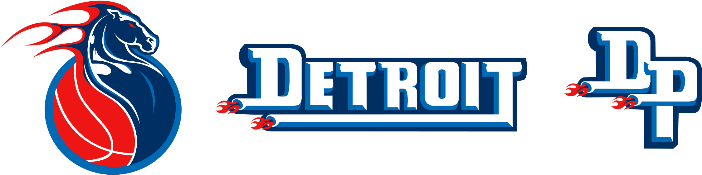 Detroit Pistons Png File - Detroit Pistons Transparent Logos (2249x1072), Png Download