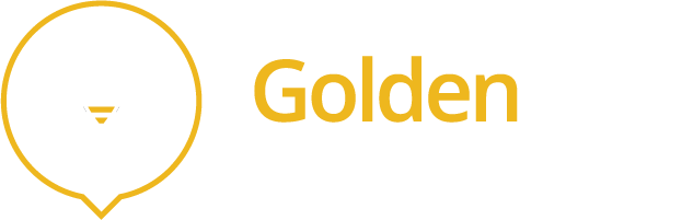 Golden Bees - Golden Bees Logo (633x201), Png Download