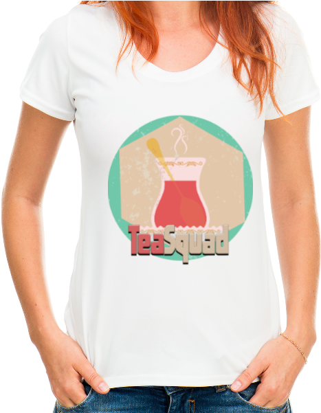 Tea Squad Women's T-shirt - تي شيرت عيد ميلاد (600x600), Png Download