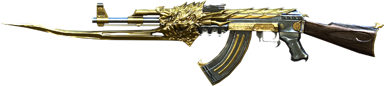 Ak47 Beast Noble Gold - Ak 47 Beast Noble Gold (800x263), Png Download