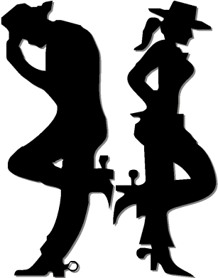 Cowboy And Cowgirl Top Image - Cowboy E Cowgirls Desenho (400x400), Png Download