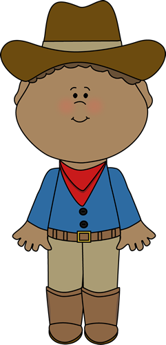 Cowboy Clipart Cute Cowboy - Cowboy Clipart Free (241x500), Png Download