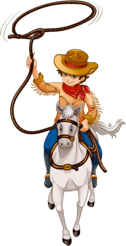 Cowboy E Cowgirl - Clipart Cowboy (545x1024), Png Download