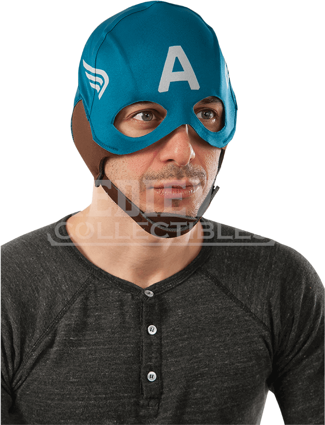 Adult Retro Captain America Mask - Rubie's Captain America Retro Mask Costume Mask (850x850), Png Download