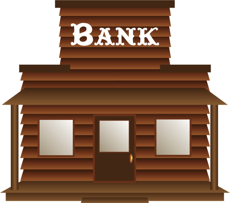 Cowboy E Cowgirl - Clipart Western Bank (800x706), Png Download