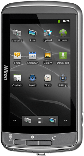 Nikon S800c-eye Robot - Nikon Coolpix S800c (700x595), Png Download