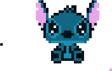 Stich - Pixel Art Stitch Drawn (460x380), Png Download