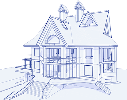 Welcome To Chattanooga Blue Print Company - Draw House (414x326), Png Download