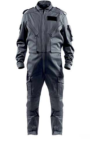 Img Rotorclassic Suit Men Gris Front 345 - Pilot Suits (450x550), Png Download