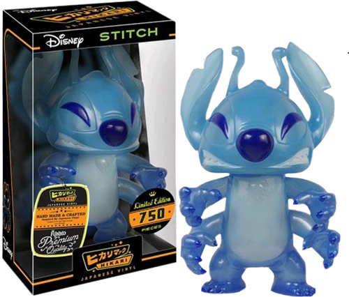 Hikari Stitch Blue Glitter Japanese Vinyl Figure - Lilo And Stitch Blue Glitter Stitch Hikari Sofubi Vinyl (500x426), Png Download