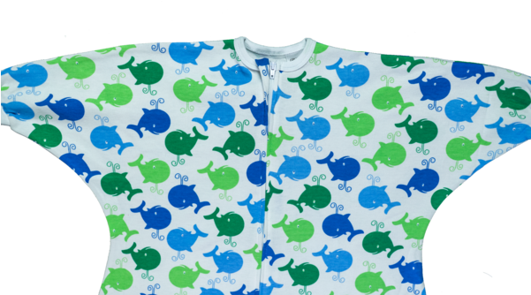 Blue Whales Toddlers Pyjamas - Flying Squirrel (600x342), Png Download