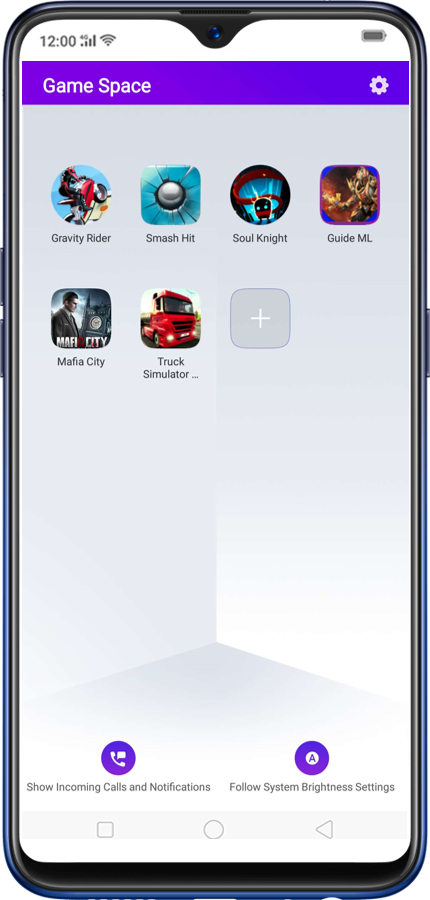 To Enjoy Game Space, Go To [settings] > [game Space] - Space Game Oppo (430x900), Png Download