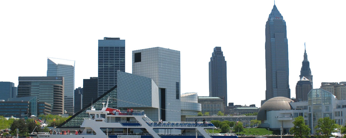 Cleveland, Ohio - Downtown Cleveland (1200x480), Png Download