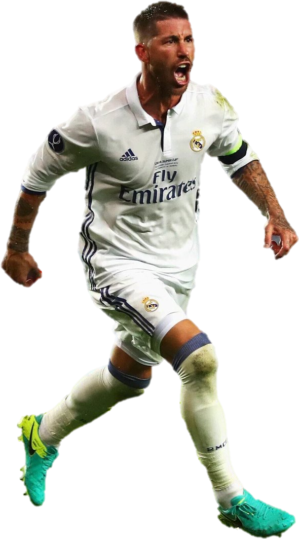 Bale Png 2016 - Sergio Ramos Png Real Madrid (836x1200), Png Download
