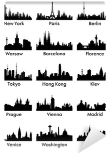 City Skylines Silhouette (400x400), Png Download