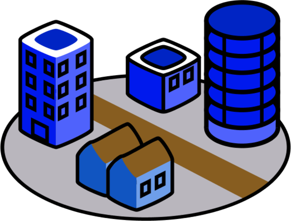 Cartoon City Hall Clip Art - Office Building Clip Art (600x455), Png Download